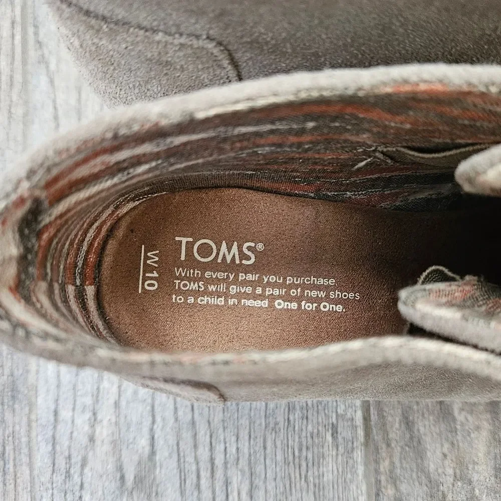 Toms Kala Suede Wedge Ankle Boots
